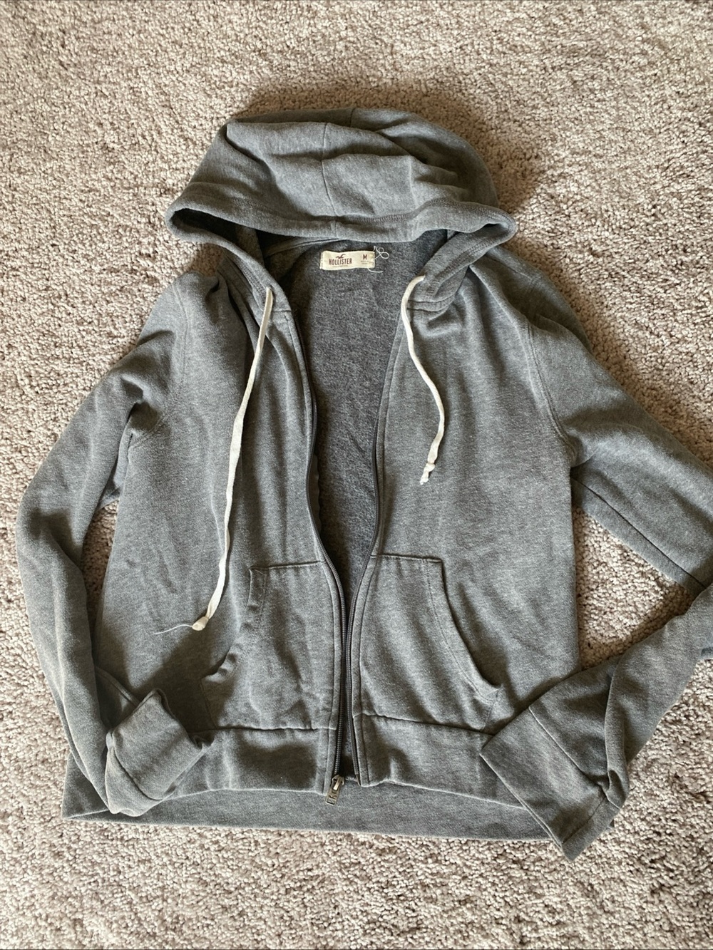 Hollister Gray Zip-Up Hooded Jacket - Women